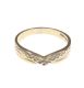 9 CT GOLD DIAMOND WISHBONE SHAPED RING at Ross's Online Art Auctions