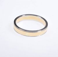 18 CT WHITE & YELLOW GOLD BAND at Ross's Online Art Auctions