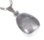 ENGARVED SILVER PERFUME PENDANT ON A SILVER CHAIN at Ross's Online Art Auctions