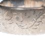 BROAD ENGRAVED SILVER BANGLE at Ross's Online Art Auctions