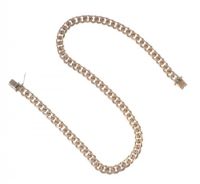 HEAVY 9 CT GOLD CURBLINK NECKLACE at Ross's Online Art Auctions
