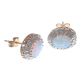 PAIR OF 9 CT GOLD OPAL & DIAMOND EARRINGS at Ross's Online Art Auctions