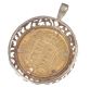 9 CT GOLD MOUNTED HALF SOVEREIGN PENDANT at Ross's Online Art Auctions
