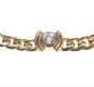 18 CT GOLD DIAMOND FLAT CURBLINK NECKLACE at Ross's Online Art Auctions