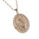 9 CT GOLD ENGRAVED LOCKET WITH TWIST EDGES ON A FINE 9 CT GOLD CHAIN at Ross's Online Art Auctions