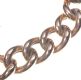 9 CT ROSE GOLD CURBLINK BRACELET WITH HEART SHAPED PADLOCK CATCH at Ross's Online Art Auctions