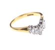 18CT GOLD WISHBONE DIAMOND RING at Ross's Online Art Auctions