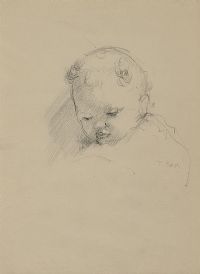 CHILD STUDY by Tom Carr HRHA HRUA at Ross's Online Art Auctions