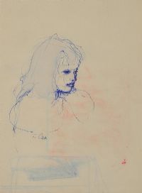HEAD STUDY OF A YOUNG GIRL by Tom Carr HRHA HRUA at Ross's Online Art Auctions