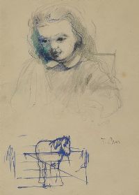 STUDY OF A YOUNG GIRL by Tom Carr HRHA HRUA at Ross's Online Art Auctions