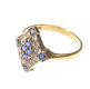18 CT GOLD SAPPHIRE & DIAMOND RING at Ross's Online Art Auctions