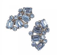 PAIR OF BLUE COSTUME EARRINGS at Ross's Online Art Auctions