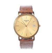 GENT'S TISSOT WATCH WITH LEATHER STRAP at Ross's Online Art Auctions
