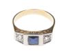 ANTIQUE 18 CT GOLD SAPPHIRE & DIAMOND RING at Ross's Online Art Auctions