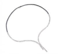 9 CT WHITE GOLD COLLAR STYLE NECKLACE at Ross's Online Art Auctions