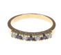 9 CT GOLD CUBIC ZIRCONIA & BLACK STONE RING at Ross's Online Art Auctions