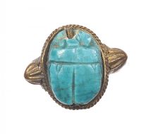SCARAB BEETLE RING at Ross's Online Art Auctions