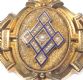 GOLD VICTORIAN PEARL & ENAMEL MOURNING BROOCH at Ross's Online Art Auctions