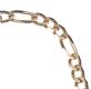 9 CT GOLD FIGARO BRACELET WITH T BAR at Ross's Online Art Auctions