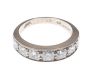 18 CT WHITE GOLD SEVEN STONE DIAMOND BAND at Ross's Online Art Auctions