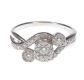 18 CT WHITE GOLD DIAMOND CLUSTER RING at Ross's Online Art Auctions