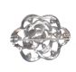 SILVER MARCASITE, CUBIC ZIRCONIA & PEARL BROOCH at Ross's Online Art Auctions