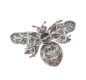 SILVER TURQUOISE & SEED PEARL ARTICULATED BUMBLEBEE BROOCH at Ross's Online Art Auctions