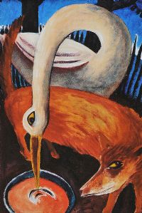 FOX & THE BIRD by Graham Knuttel at Ross's Online Art Auctions