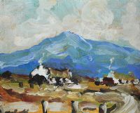 COTTAGES, GALWAY by Marie Carroll at Ross's Online Art Auctions