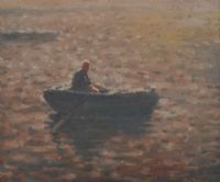 FISHING, THE ANTRIM COAST by William Mason ARCA at Ross's Online Art Auctions