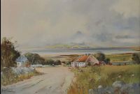 ARDGLASS & THE MOURNE MOUNTAINS by Henry McLaughlin at Ross's Online Art Auctions