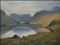 LOUGH NA FOOEY, CONNEMARA by William Henry Burns at Ross's Online Art Auctions