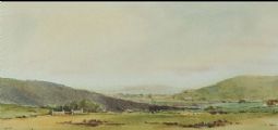 LANDSCAPE WITH COTTAGES by Tom Kerr at Ross's Online Art Auctions