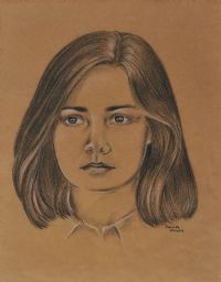 PORTRAIT OF A GIRL by Felicity O'Neill at Ross's Online Art Auctions