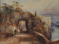 PASSING UNDER THE ARCHWAY by Andrew Nicholl RHA at Ross's Online Art Auctions