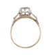 18 CT GOLD & PLATINUM DIAMOND SOLITAIRE RING at Ross's Online Art Auctions