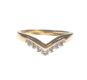 18 CT GOLD & DIAMOND WISHBONE RING at Ross's Online Art Auctions