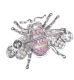 18 CT WHITE GOLD RUBY, EMERALD & DIAMOND BUMBLEBEE BROOCH at Ross's Online Art Auctions