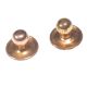 ENGRAVED GOLD PLATED STUD & BUTTON SET at Ross's Online Art Auctions