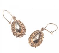 9 CT GOLD DROP EARRINGS at Ross's Online Art Auctions