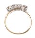 18 CT GOLD & PLATINUM FOUR STONE DIAMOND RING at Ross's Online Art Auctions