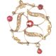 9 CT GOLD SEED PEARL & GARNET HOLBEIN STYLE PENDANT at Ross's Online Art Auctions