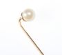 9 CT GOLD CULTURED PEARL STICK PIN at Ross's Online Art Auctions