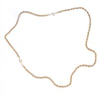 9 CT GOLD ROPELINK CHAIN at Ross's Online Art Auctions