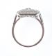 18 CT WHITE GOLD DIAMOND ART DECO STYLE RING at Ross's Online Art Auctions