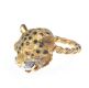 18 CT GOLD RUBY & DIAMOND LEOPARD RING at Ross's Online Art Auctions