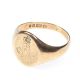 GENT'S 9 CT GOLD ENGRAVED DIAMOND FREEMASON SIGNET RING at Ross's Online Art Auctions