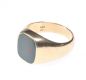 GENT'S 14 CT GOLD BLOODSTONE RING at Ross's Online Art Auctions