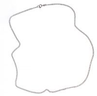 FINE SILVER FLAT LINK CHAIN at Ross's Online Art Auctions