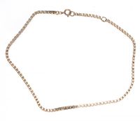 9 CT GOLD BOX LINK CHAIN at Ross's Online Art Auctions